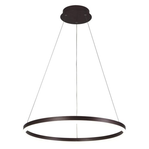 LED design mennyezeti lámpa 42W, 2800lm, 3000-6500K, IP20, barna fém-akril - J4308/BR