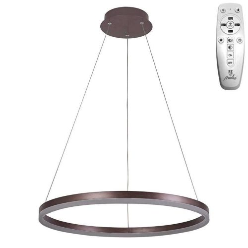 LED design mennyezeti lámpa 42W, 2800lm, 3000-6500K, IP20, barna fém-akril - J4308/BR
