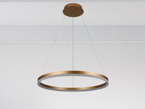 LED design mennyezeti lámpa 42W, 2800lm, 3000-6500K, IP20, arany fém-akril - J4308/G