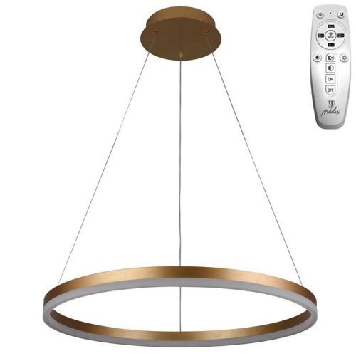 LED design mennyezeti lámpa 42W, 2800lm, 3000-6500K, IP20, arany fém-akril - J4308/G