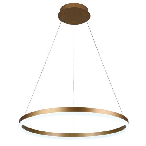 LED design mennyezeti lámpa 42W, 2800lm, 3000-6500K, IP20, arany fém-akril - J4308/G