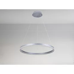   LED design mennyezeti lámpa 42W, 2800lm, 3000-6500K, IP20, ezüst fém-akril - J4308/S