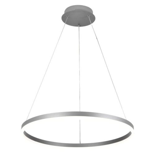 LED design mennyezeti lámpa 42W, 2800lm, 3000-6500K, IP20, ezüst fém-akril - J4308/S