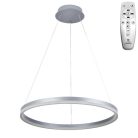 LED design mennyezeti lámpa 42W, 2800lm, 3000-6500K, IP20, ezüst fém-akril - J4308/S