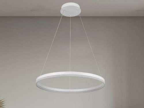 LED design mennyezeti lámpa 42W, 2800lm, 3000-6500K, IP20, fehér fém-akril - J4308/W