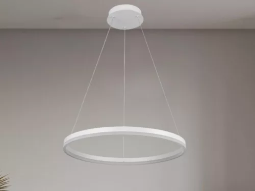 LED design mennyezeti lámpa 42W, 2800lm, 3000-6500K, IP20, fehér fém-akril - J4308/W