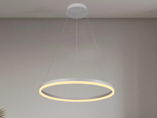 LED design mennyezeti lámpa 42W, 2800lm, 3000-6500K, IP20, fehér fém-akril - J4308/W