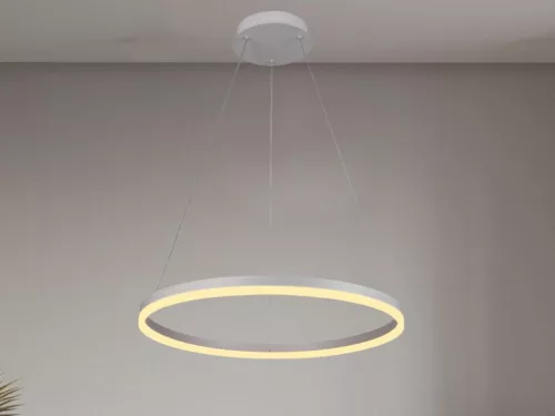 LED design mennyezeti lámpa 42W, 2800lm, 3000-6500K, IP20, fehér fém-akril - J4308/W