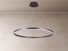 LED design mennyezeti lámpa 55W, 3700lm, 3000-6500K, IP20, barna fém-akril - J4309/BR