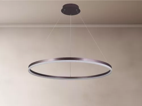 LED design mennyezeti lámpa 55W, 3700lm, 3000-6500K, IP20, barna fém-akril - J4309/BR