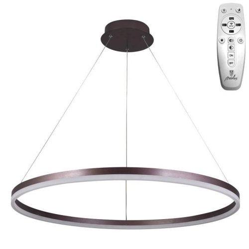 LED design mennyezeti lámpa 55W, 3700lm, 3000-6500K, IP20, barna fém-akril - J4309/BR