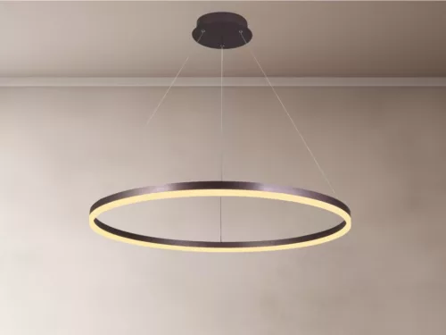 LED design mennyezeti lámpa 55W, 3700lm, 3000-6500K, IP20, barna fém-akril - J4309/BR