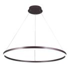 LED design mennyezeti lámpa 55W, 3700lm, 3000-6500K, IP20, barna fém-akril - J4309/BR