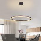 LED design mennyezeti lámpa 55W, 3700lm, 3000-6500K, IP20, barna fém-akril - J4309/BR