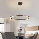 LED design mennyezeti lámpa 55W, 3700lm, 3000-6500K, IP20, barna fém-akril - J4309/BR