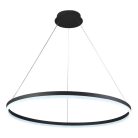 LED design mennyezeti lámpa 55W, 3700lm, 3000-6500K, IP20, fekete fém-akril - J4309/B