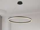 LED design mennyezeti lámpa 55W, 3700lm, 3000-6500K, IP20, fekete fém-akril - J4309/B
