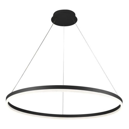 LED design mennyezeti lámpa 55W, 3700lm, 3000-6500K, IP20, fekete fém-akril - J4309/B