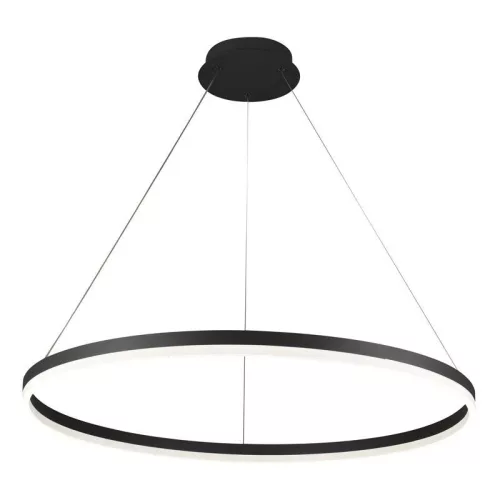 LED design mennyezeti lámpa 55W, 3700lm, 3000-6500K, IP20, fekete fém-akril - J4309/B