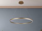 LED design mennyezeti lámpa 55W, 3700lm, 3000-6500K, IP20, arany fém-akril - J4309/G