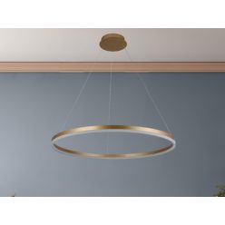   LED design mennyezeti lámpa 55W, 3700lm, 3000-6500K, IP20, arany fém-akril - J4309/G