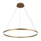 LED design mennyezeti lámpa 55W, 3700lm, 3000-6500K, IP20, arany fém-akril - J4309/G