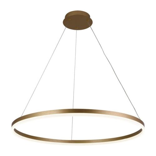 LED design mennyezeti lámpa 55W, 3700lm, 3000-6500K, IP20, arany fém-akril - J4309/G