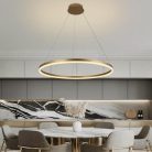 LED design mennyezeti lámpa 55W, 3700lm, 3000-6500K, IP20, arany fém-akril - J4309/G