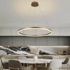 LED design mennyezeti lámpa 55W, 3700lm, 3000-6500K, IP20, arany fém-akril - J4309/G