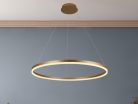 LED design mennyezeti lámpa 55W, 3700lm, 3000-6500K, IP20, arany fém-akril - J4309/G