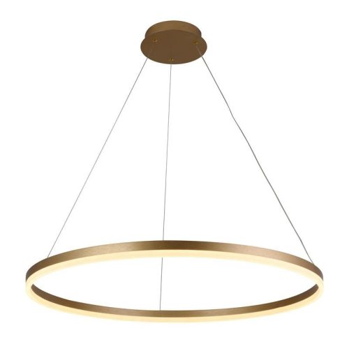 LED design mennyezeti lámpa 55W, 3700lm, 3000-6500K, IP20, arany fém-akril - J4309/G