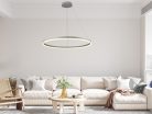 LED design mennyezeti lámpa 55W, 3700lm, 3000-6500K, IP20, fém-akril - J4309/S
