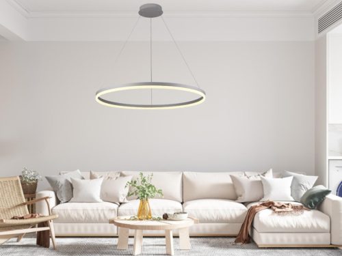 LED design mennyezeti lámpa 55W, 3700lm, 3000-6500K, IP20, fém-akril - J4309/S