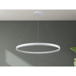   LED design mennyezeti lámpa 55W, 3700lm, 3000-6500K, IP20, fehér fém-akril - J4309/W