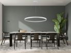 LED design mennyezeti lámpa 55W, 3700lm, 3000-6500K, IP20, fehér fém-akril - J4309/W