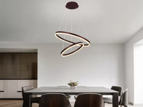 LED design mennyezeti lámpa 70W, 4600 lm, 3000K-6500K, IP20, fém-akril - J4310/BR