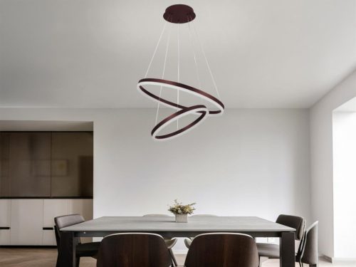 LED design mennyezeti lámpa 70W, 4600 lm, 3000K-6500K, IP20, fém-akril - J4310/BR