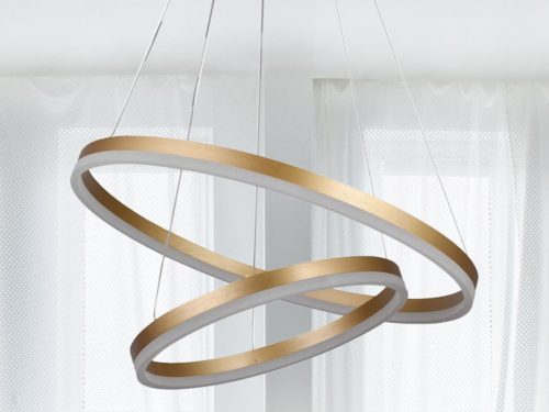 LED design mennyezeti lámpa 70W, 4600 lm, 3000K-6500K, arany, IP20 - J4310/G