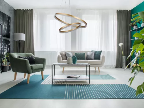 LED design mennyezeti lámpa 70W, 4600 lm, 3000K-6500K, arany, IP20 - J4310/G