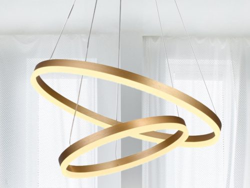 LED design mennyezeti lámpa 70W, 4600 lm, 3000K-6500K, arany, IP20 - J4310/G