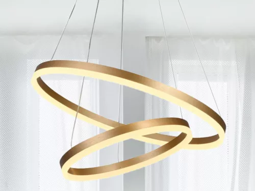 LED design mennyezeti lámpa 70W, 4600 lm, 3000K-6500K, arany, IP20 - J4310/G