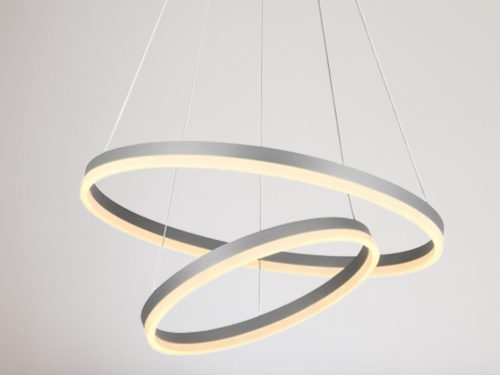 LED design mennyezeti lámpa 70W, 4600 lm, 3000K-6500K, ezüst, IP20 - J4310/S
