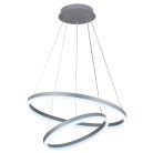 LED design mennyezeti lámpa 70W, 4600 lm, 3000K-6500K, ezüst, IP20 - J4310/S