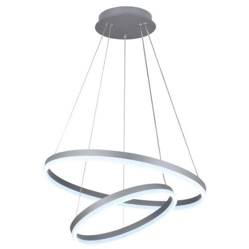 LED design mennyezeti lámpa 70W, 4600 lm, 3000K-6500K, ezüst, IP20 - J4310/S