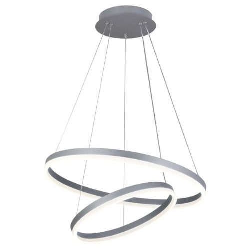 LED design mennyezeti lámpa 70W, 4600 lm, 3000K-6500K, ezüst, IP20 - J4310/S