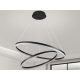 LED design mennyezeti lámpa 100W, 6500 lm, 3000K-6500K, fekete, IP20 - J4311/B