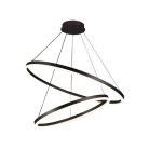 LED mennyezeti lámpa 100W, 6500 lm, 3000–6500K, IP20, barna fém-akril - J4311/BR