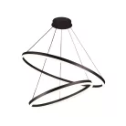 LED mennyezeti lámpa 100W, 6500 lm, 3000–6500K, IP20, barna fém-akril - J4311/BR