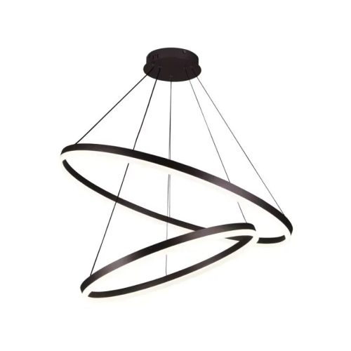 LED mennyezeti lámpa 100W, 6500 lm, 3000–6500K, IP20, barna fém-akril - J4311/BR