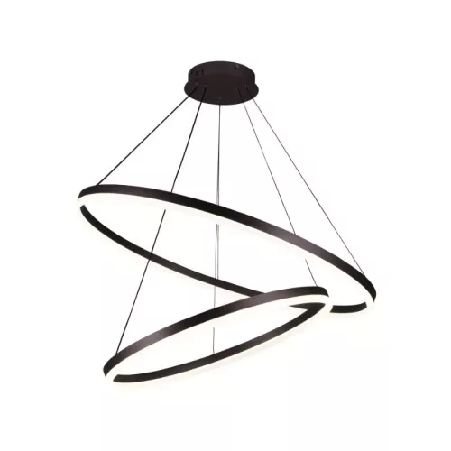 LED mennyezeti lámpa 100W, 6500 lm, 3000–6500K, IP20, barna fém-akril - J4311/BR